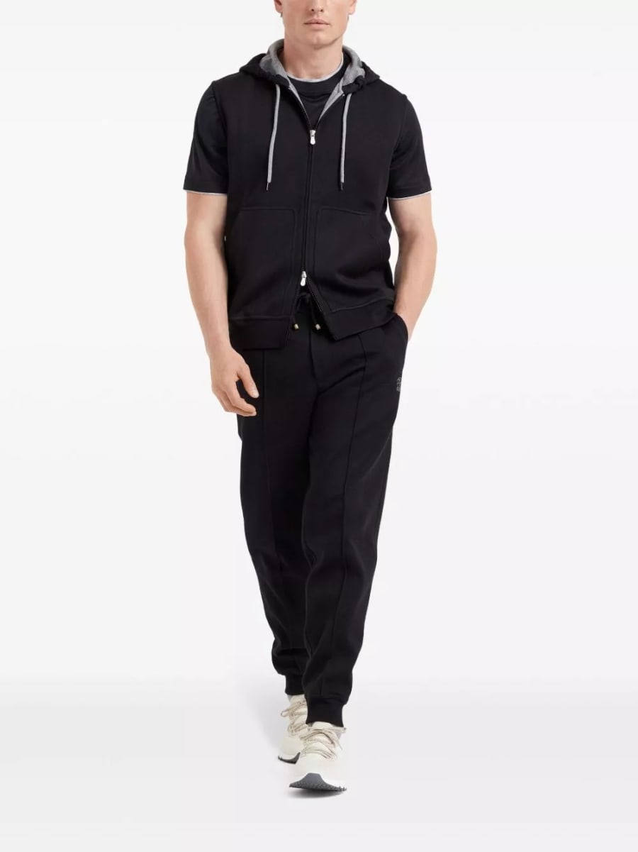 Brunello Cucinelli Hoodie senza maniche, view 6
