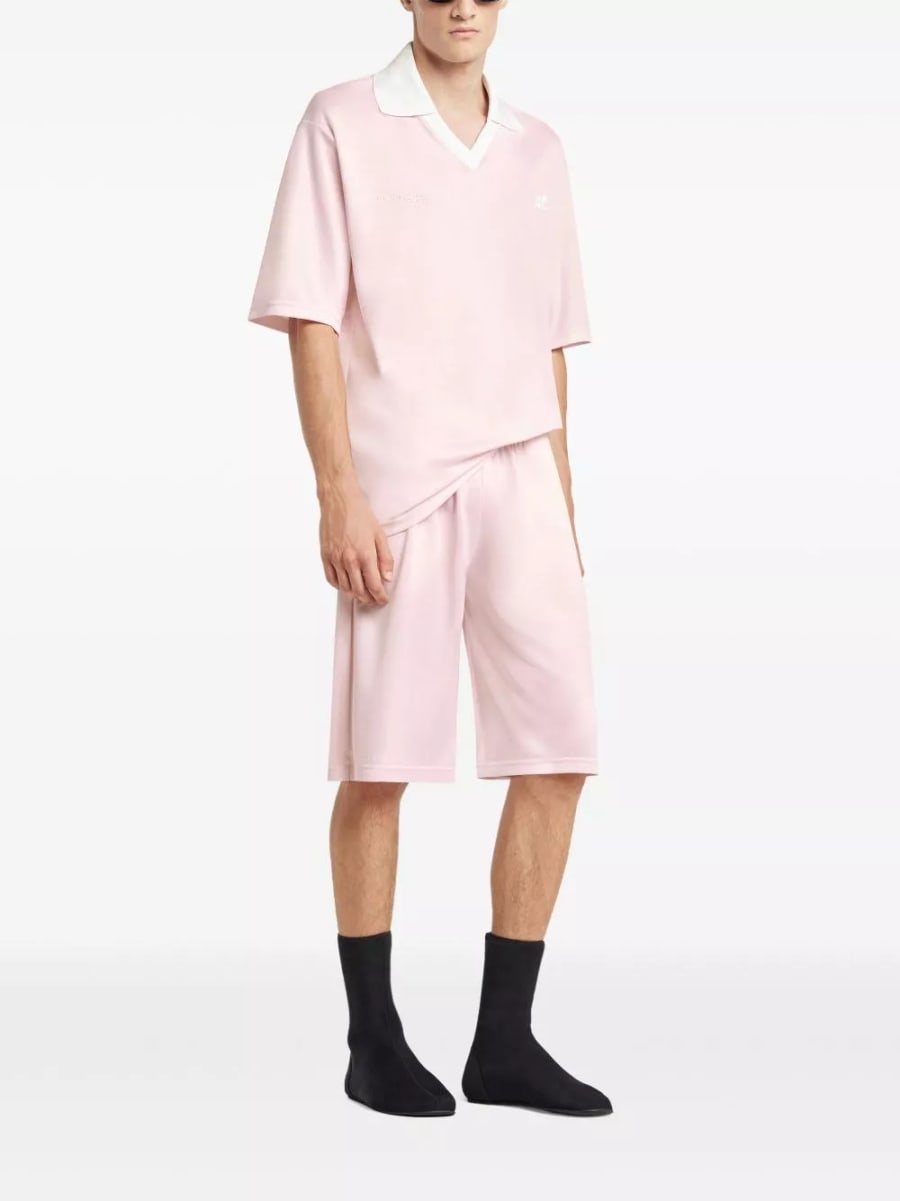 Courrèges la polo oversize con logo, view 5