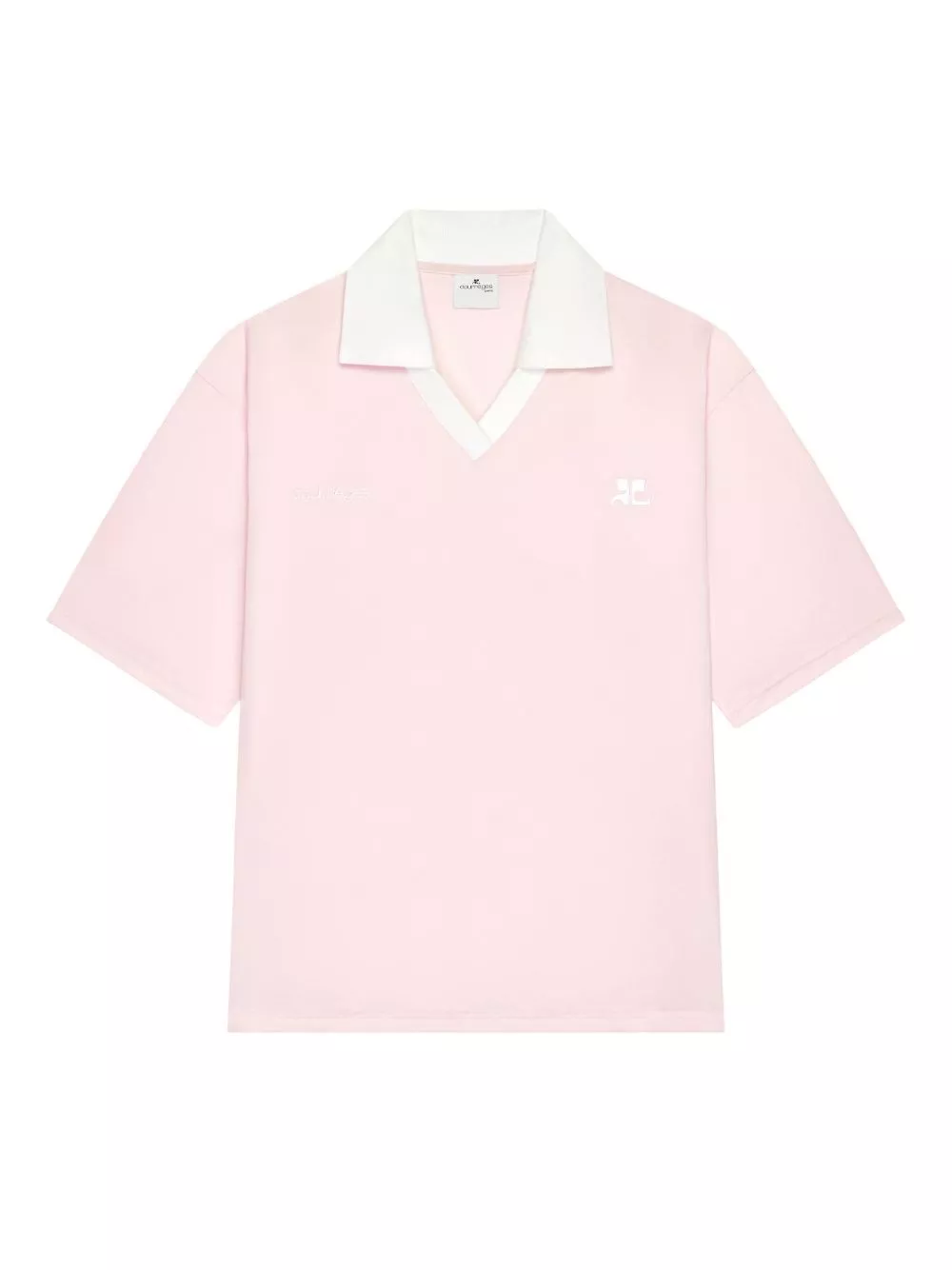 Courrèges la polo oversize con logo