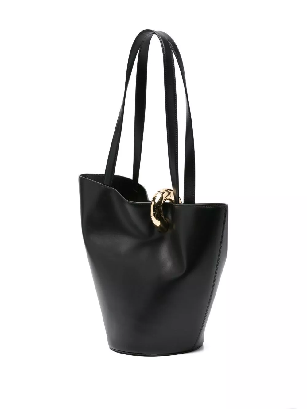 Jacquemus Le Bambola Moyen borsa a secchiello in pelle, view 2