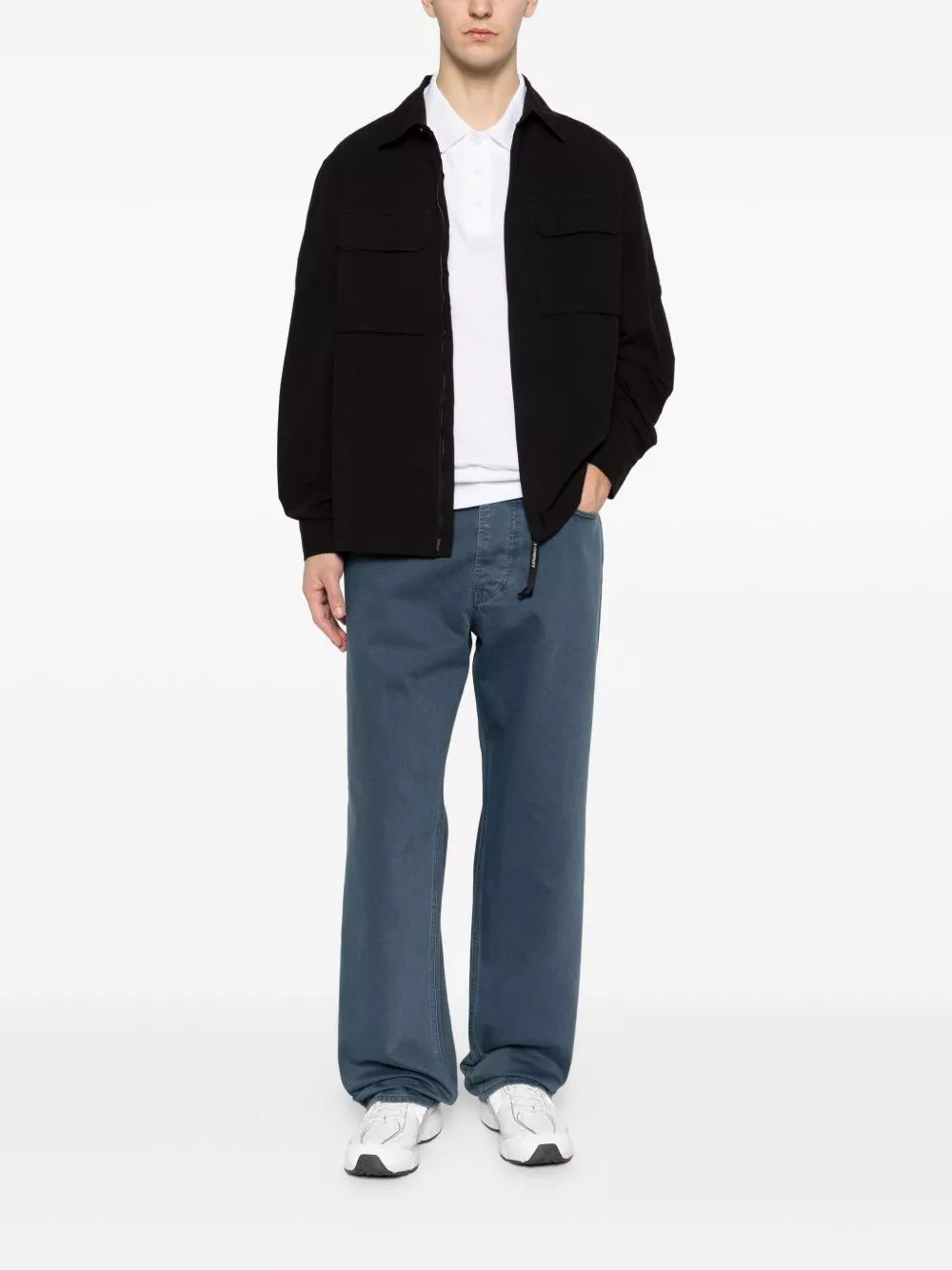 C.P. Company Camicia overshirt in cotone biologico, view 2