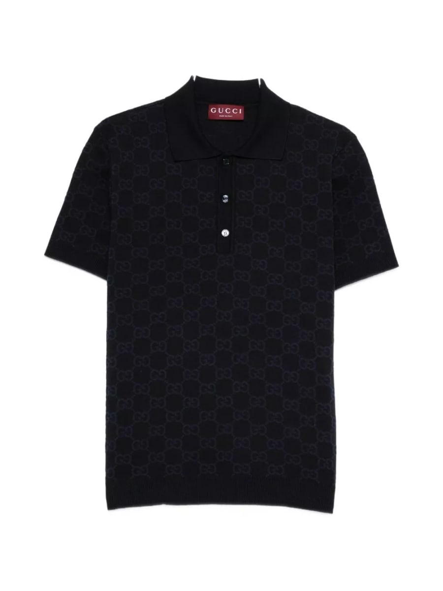 Gucci la polo GG in cotone e seta