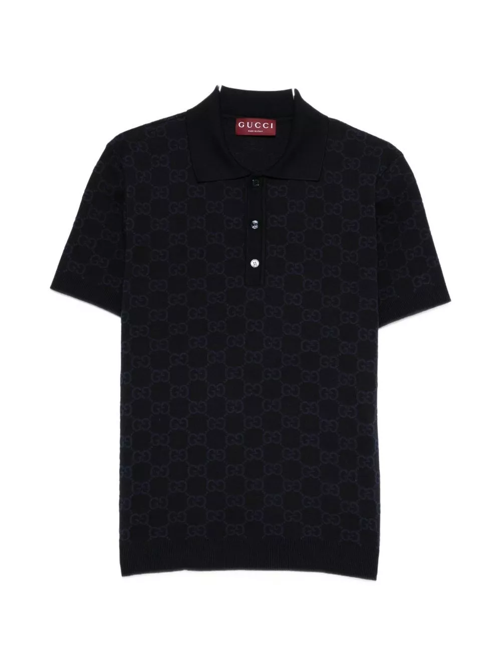 Gucci la polo GG in cotone e seta