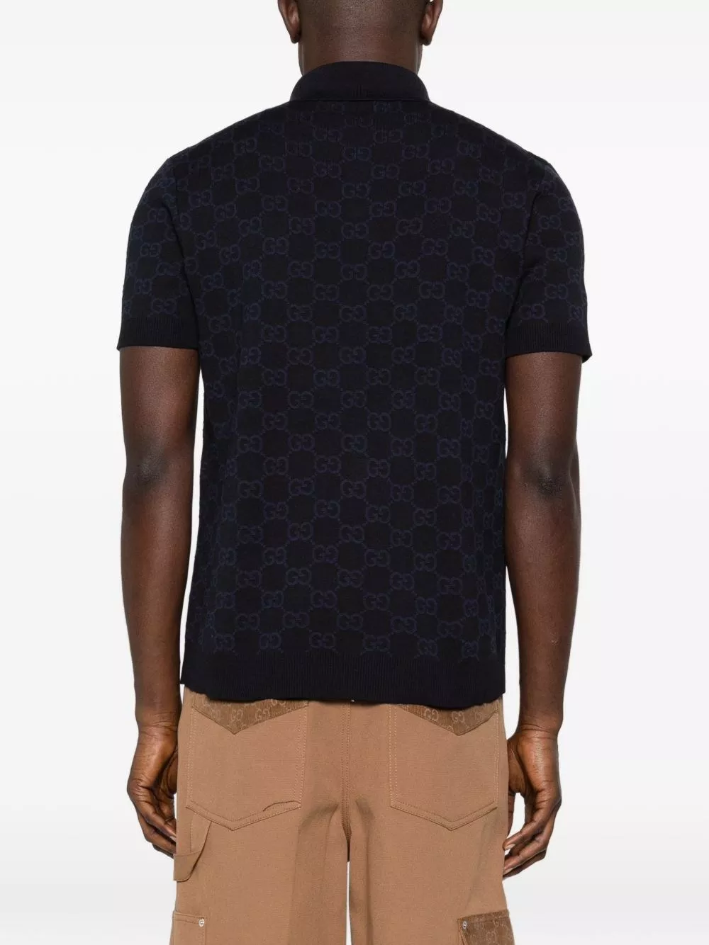 Gucci la polo GG in cotone e seta, view 2