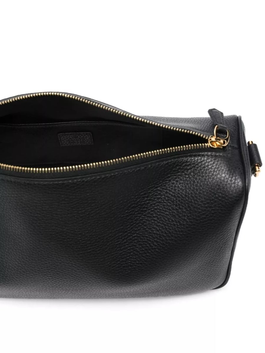 Gucci Borsa a spalla in pelle Half Horsebit media, view 5