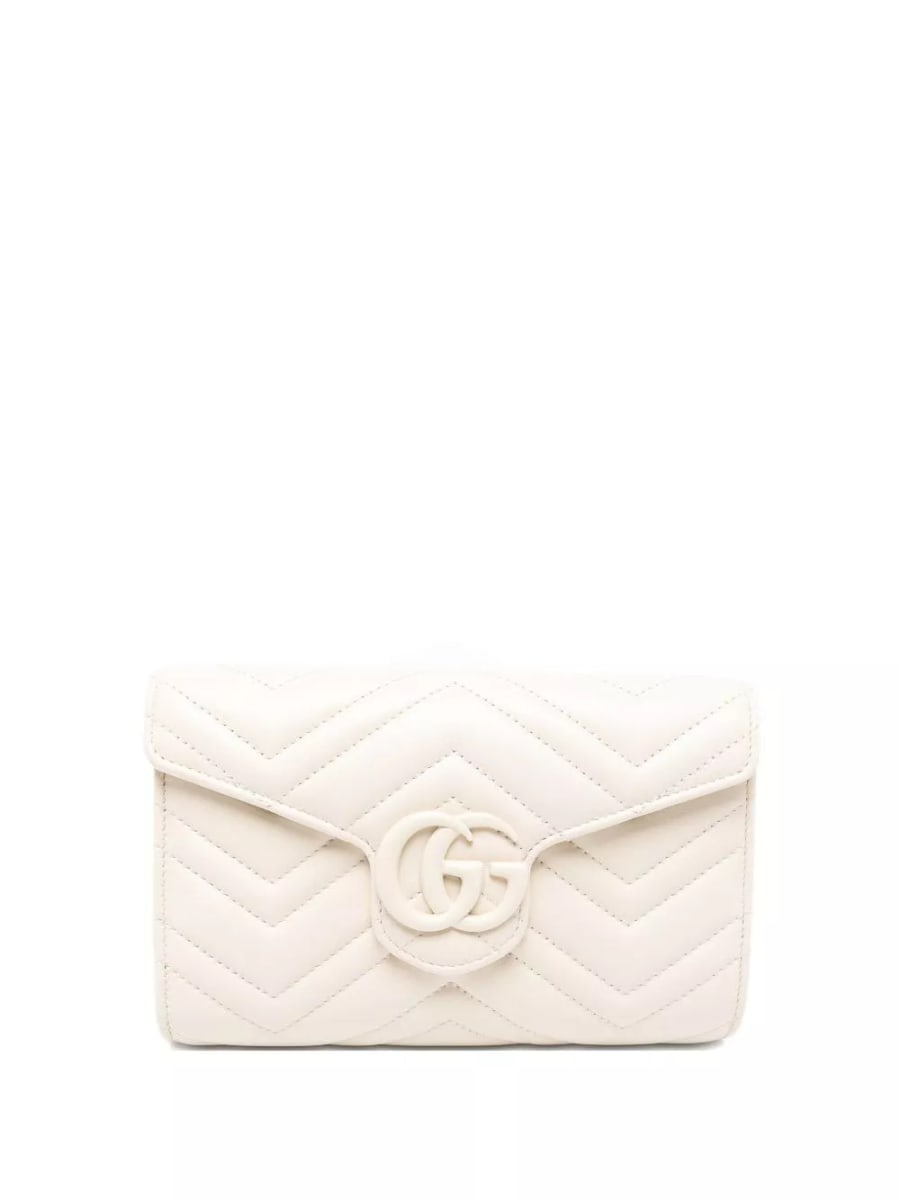 Gucci GG Marmont Portafoglio in pelle con catena