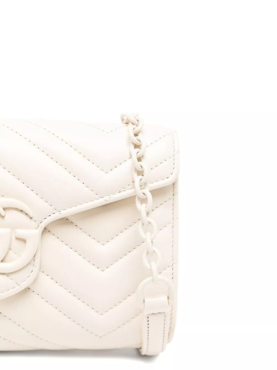 Gucci GG Marmont Portafoglio in pelle con catena, view 2