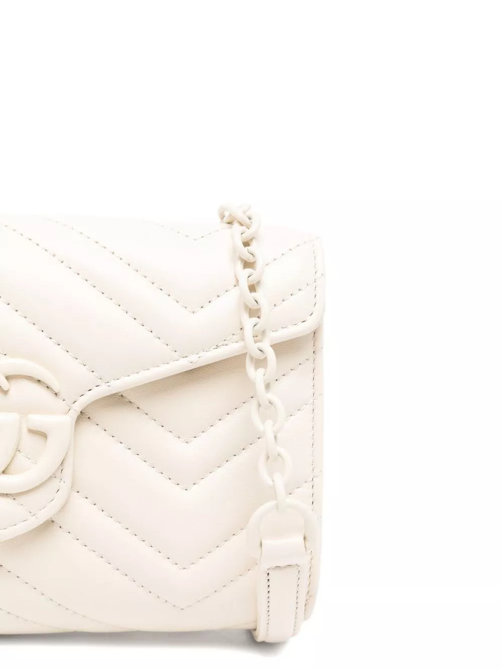Gucci GG Marmont Portafoglio in pelle con catena, view 2