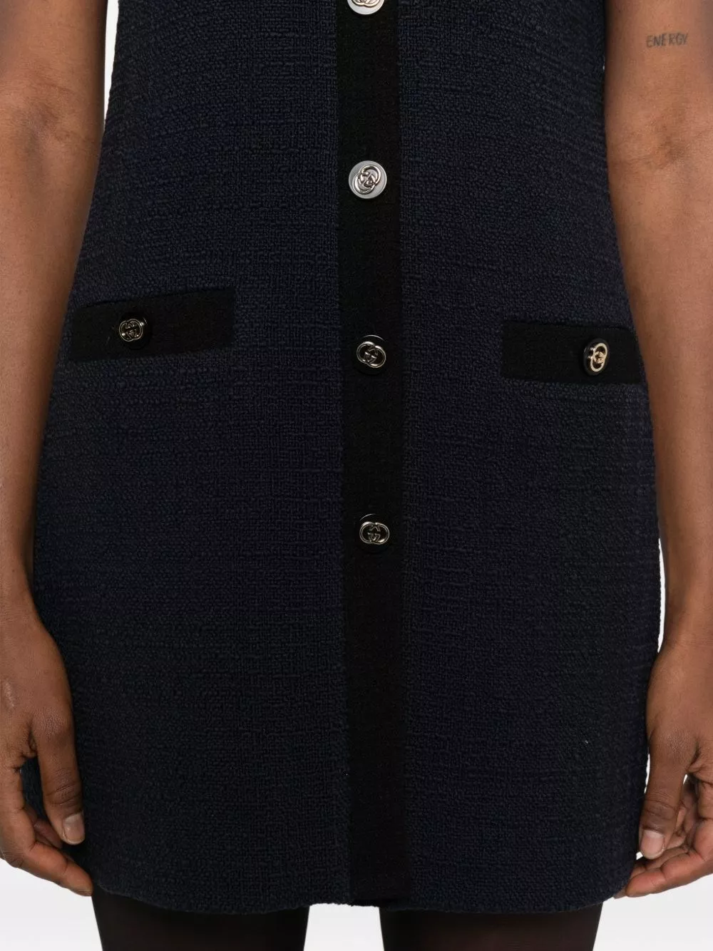 Gucci Abito in tweed di lana, view 2