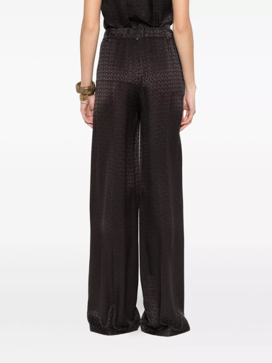 Gucci Pantaloni in seta Horsebit, view 5