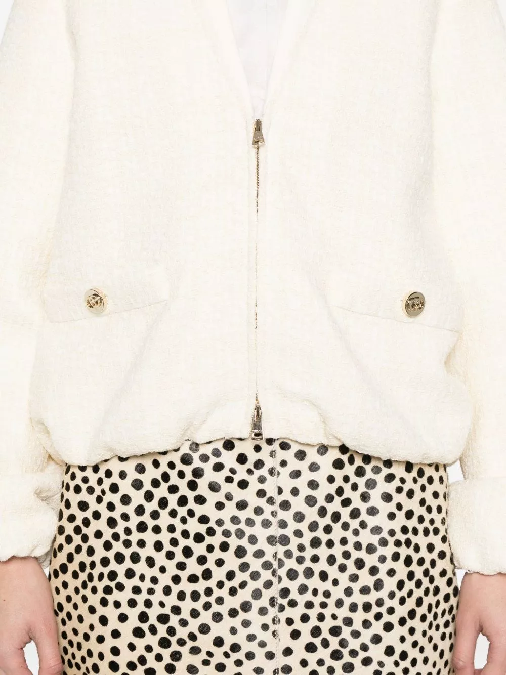 Gucci Giacca in tweed di cotone, view 2