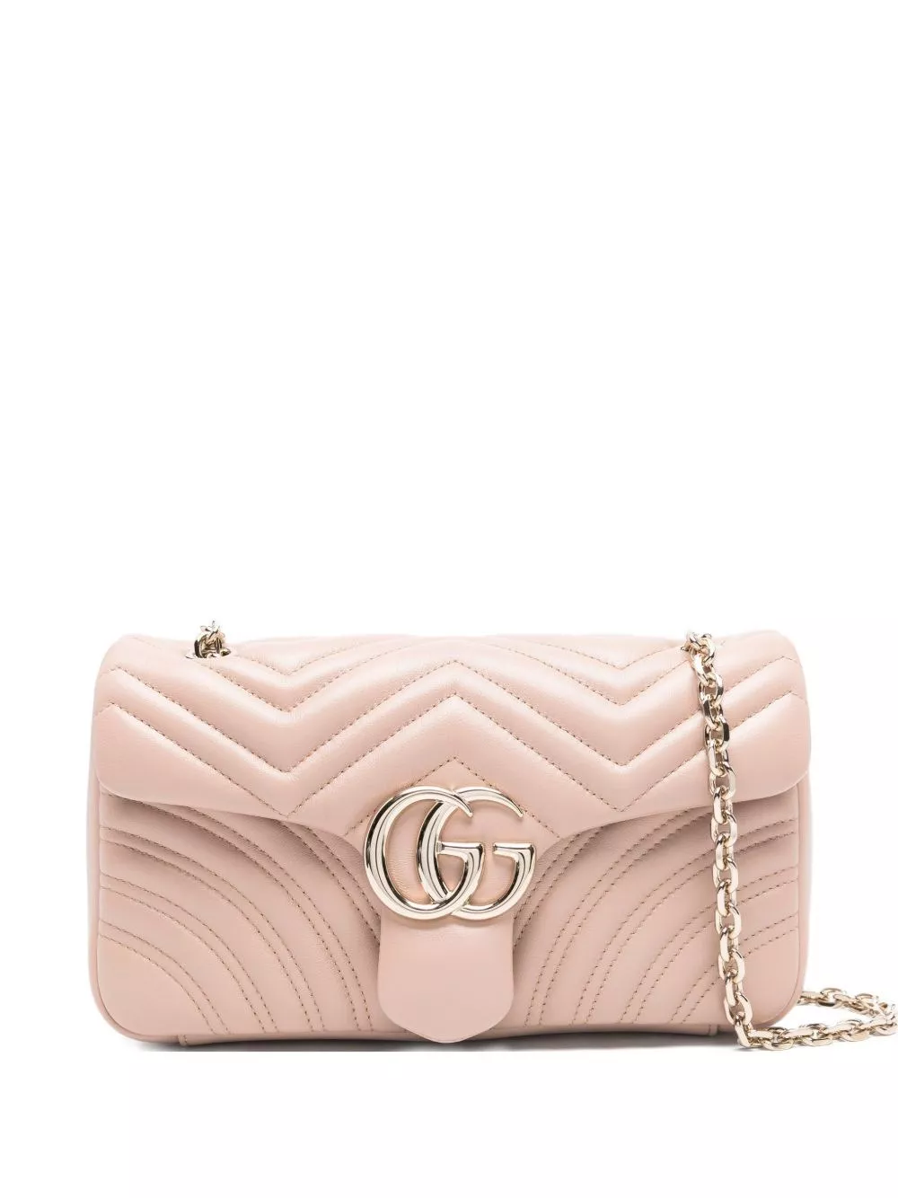 Gucci Borsa a spalla in pelle GG Marmont