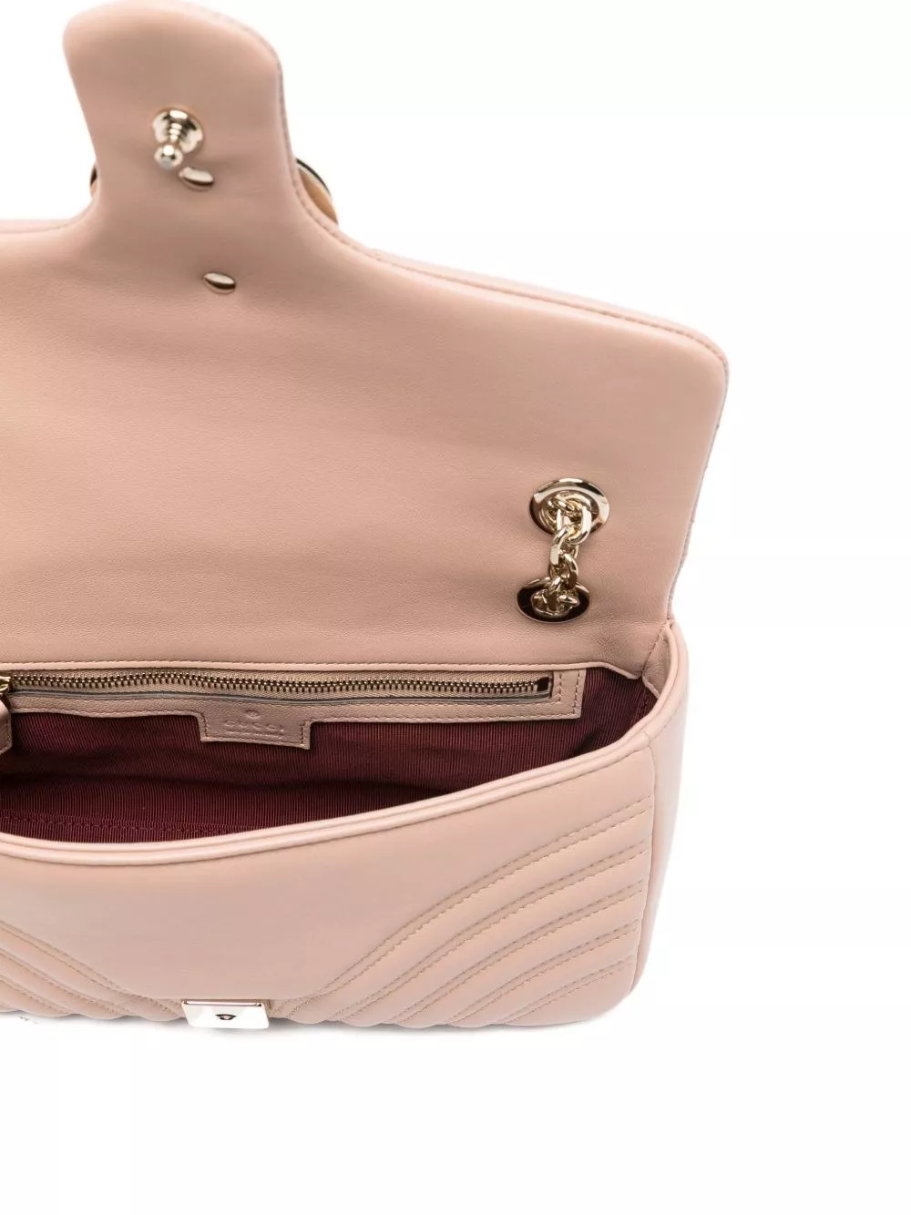 Gucci Borsa a spalla in pelle GG Marmont, view 2