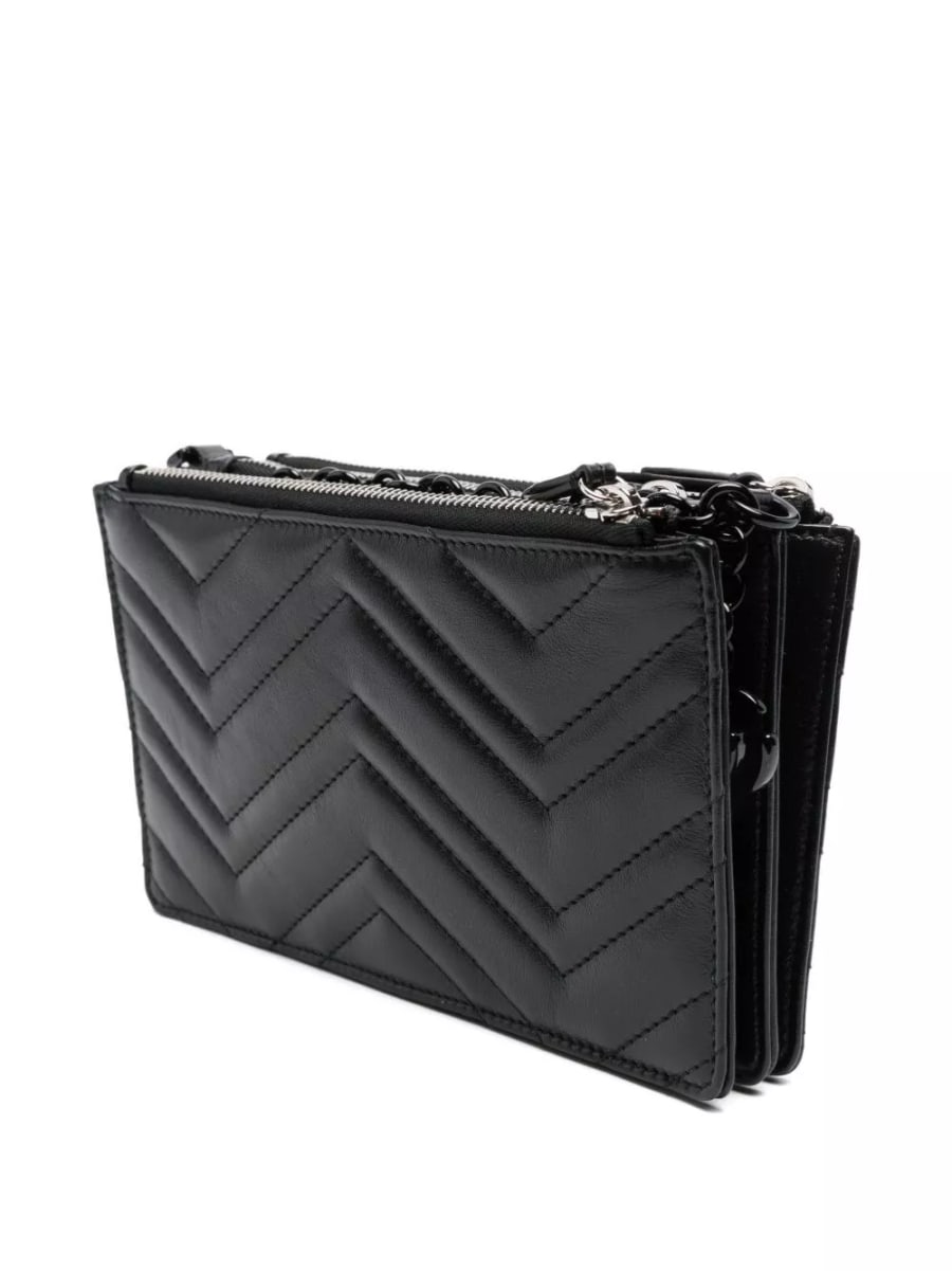 Gucci GG Marmont Borsa mini in pelle, view 2