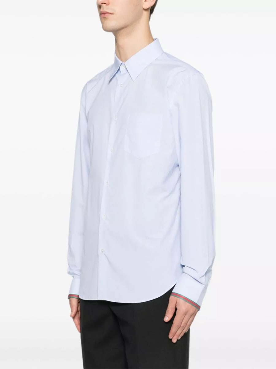 Gucci Camicia in cotone a righe, view 5