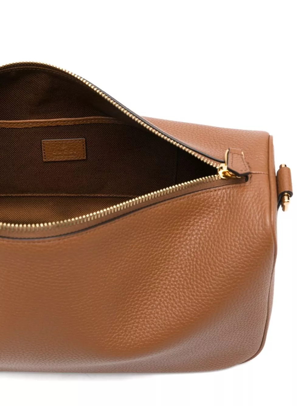 Gucci Borsa a spalla in pelle Half Horsebit media, view 2
