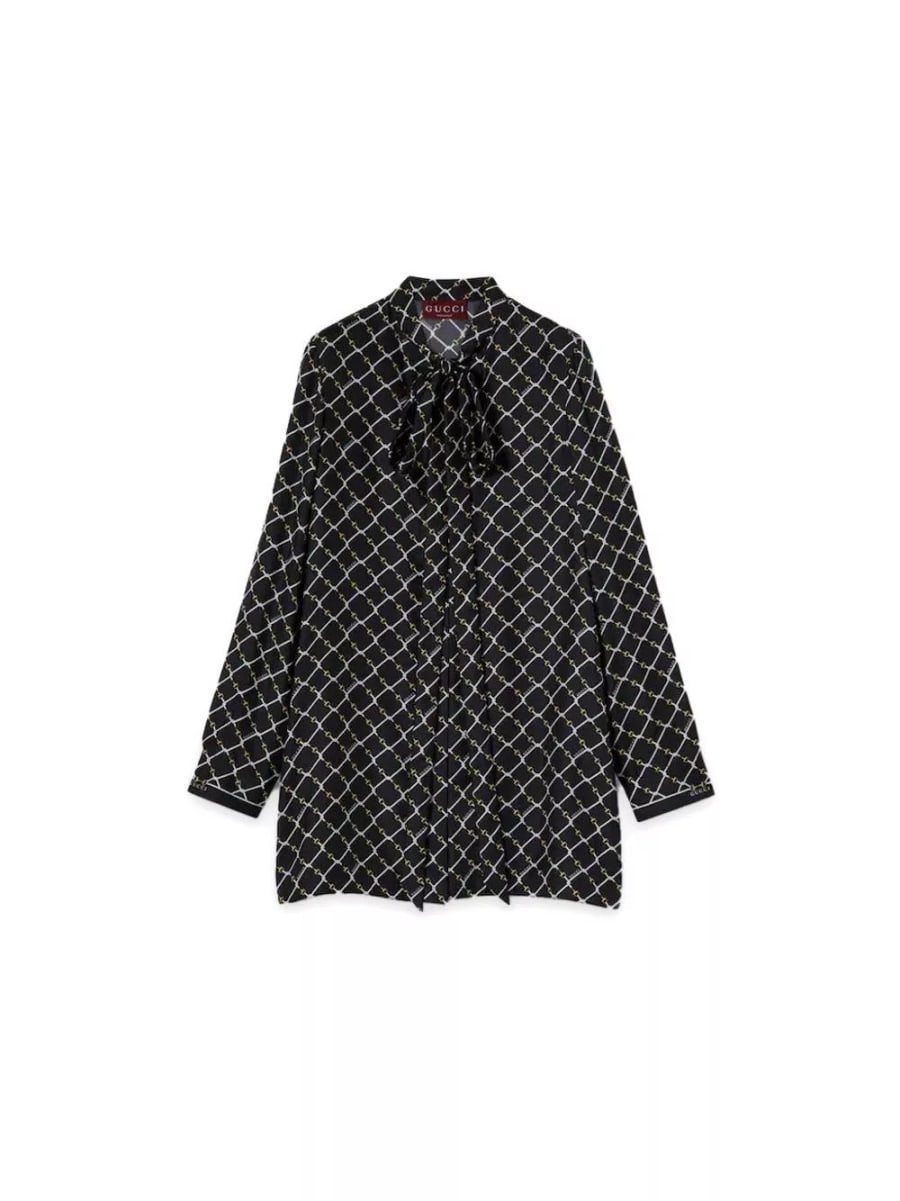 Gucci Camicia in seta stampata, view 2