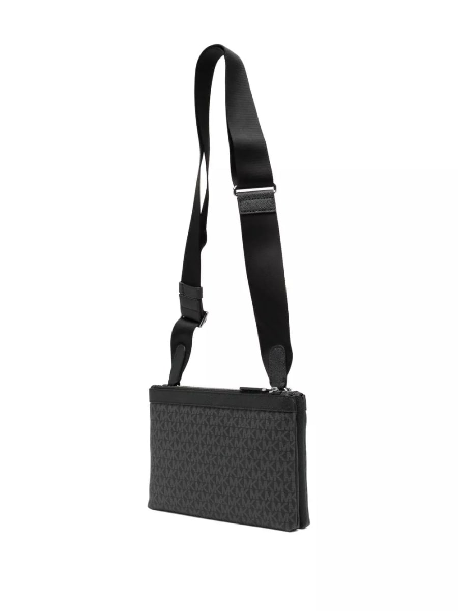 Michael kors Borsa a tracolla con logo Hudson, view 4