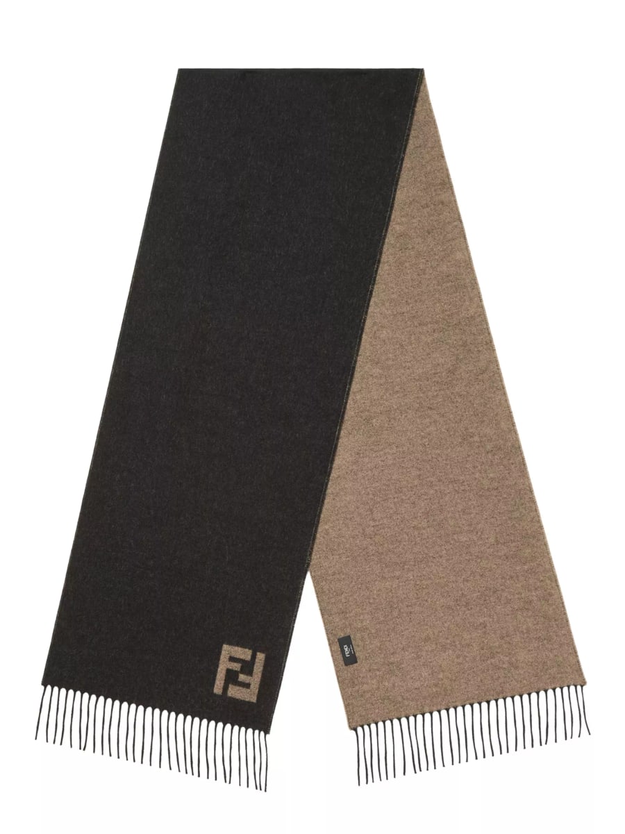 Fendi Sciarpa in lana e cashmere, view 2