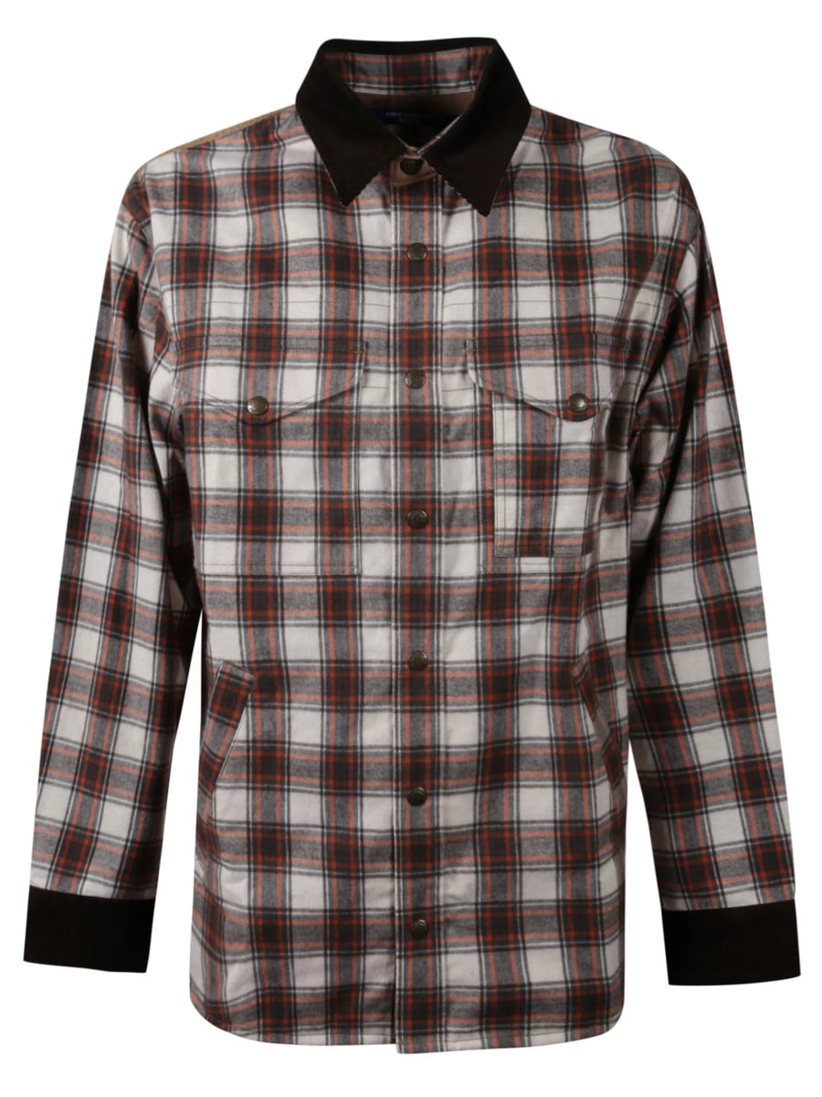 Junya watanabe Camicia in flanella di cotone a quadri