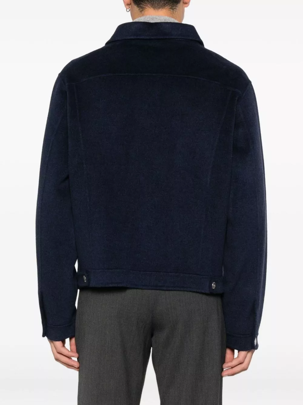 Soft goat Giacca di jeans con bottoni, view 2