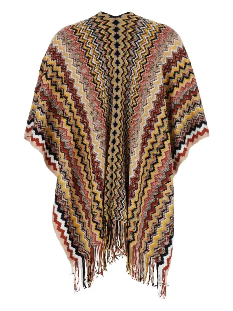 Missoni Poncho con frange, view 2