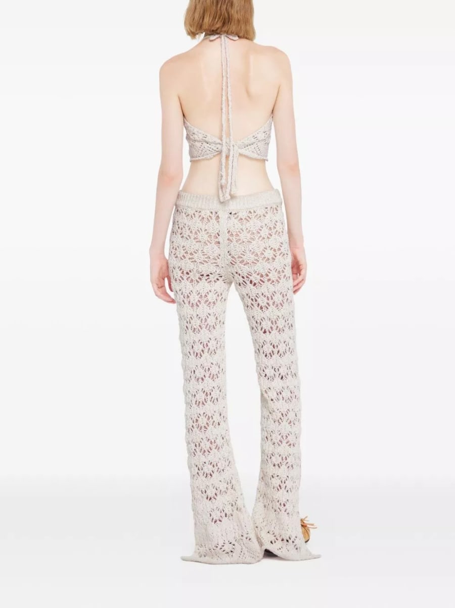 Alanui Pantaloni in cotone Lagoon Romance, view 2