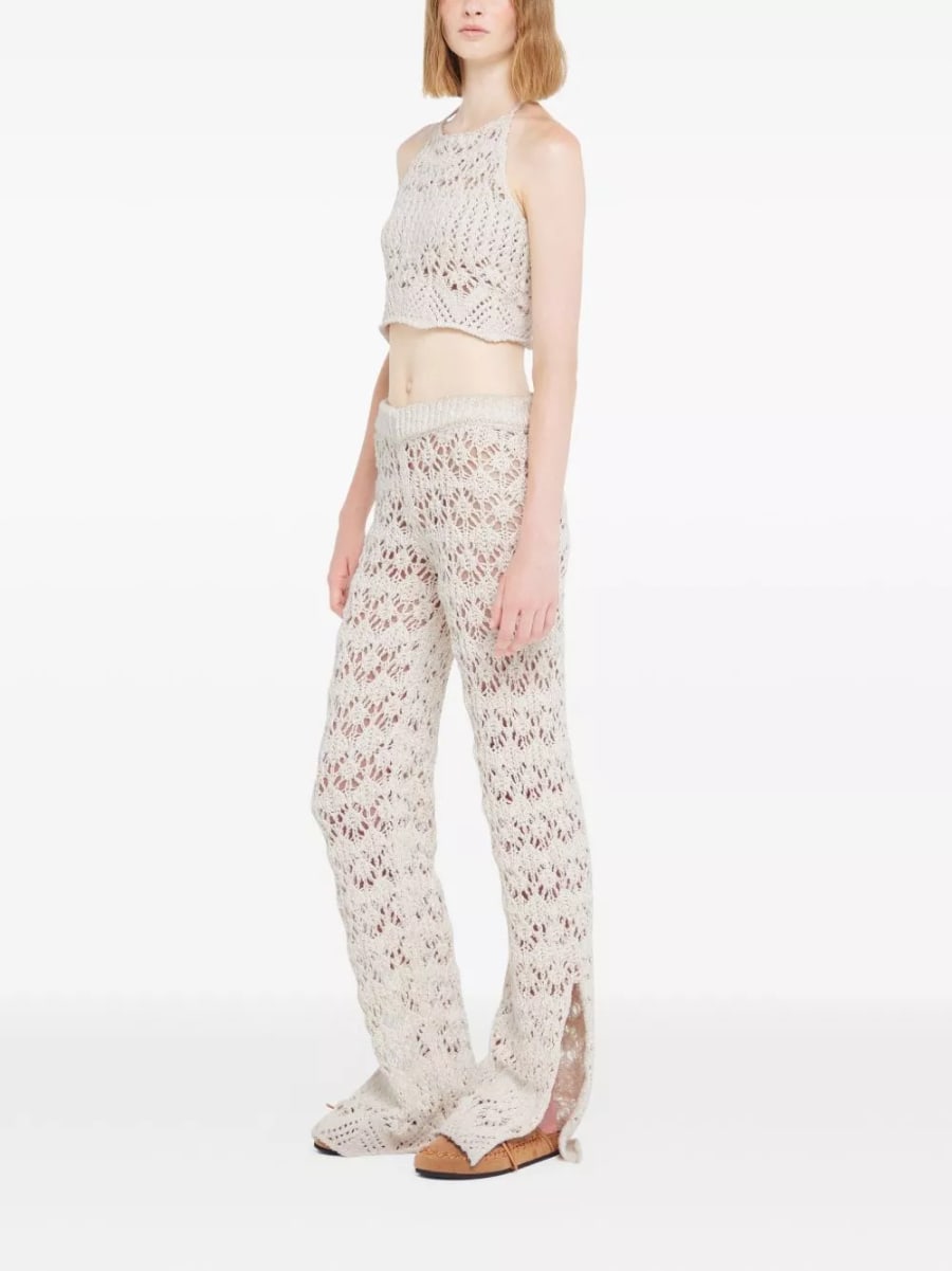 Alanui Pantaloni in cotone Lagoon Romance, view 3