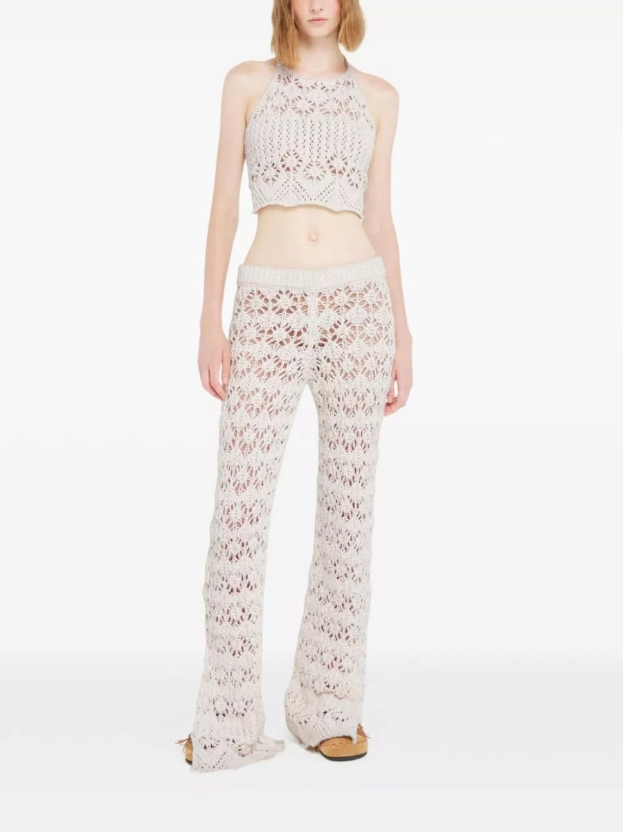 Alanui Pantaloni in cotone Lagoon Romance, view 4