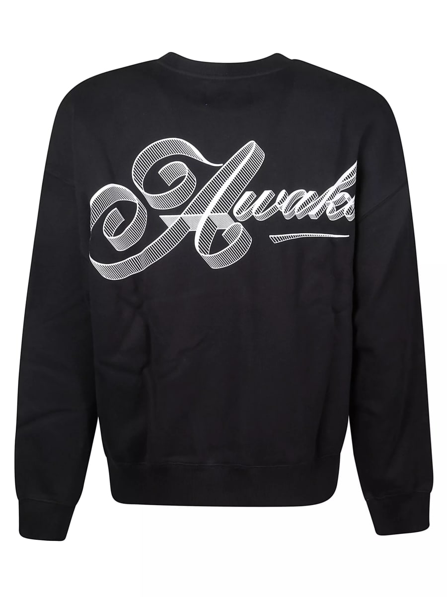 Awake ny Felpa con collo a girocollo Script, view 2