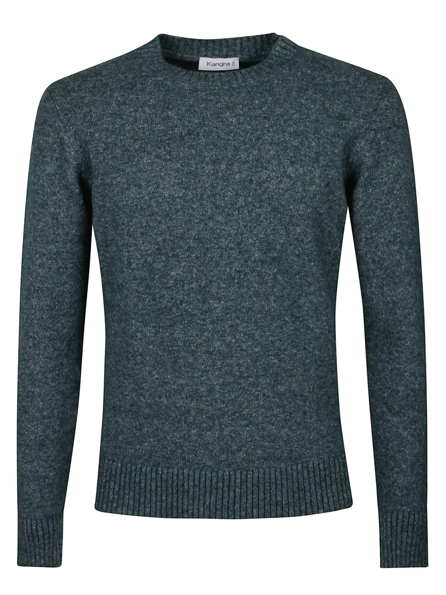 Kangra Maglione in lana fine a collo rotondo