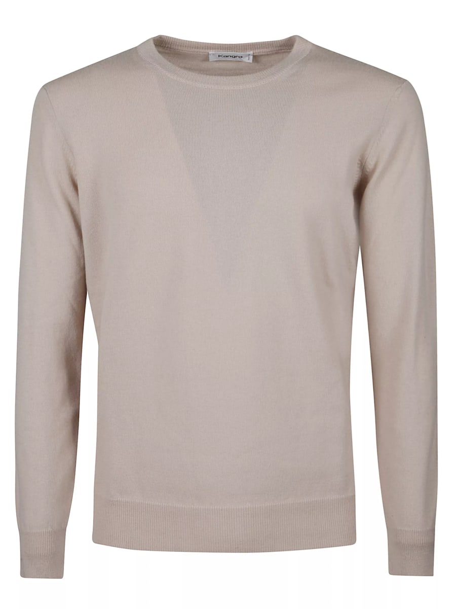 Kangra Maglione in lana fine a collo rotondo