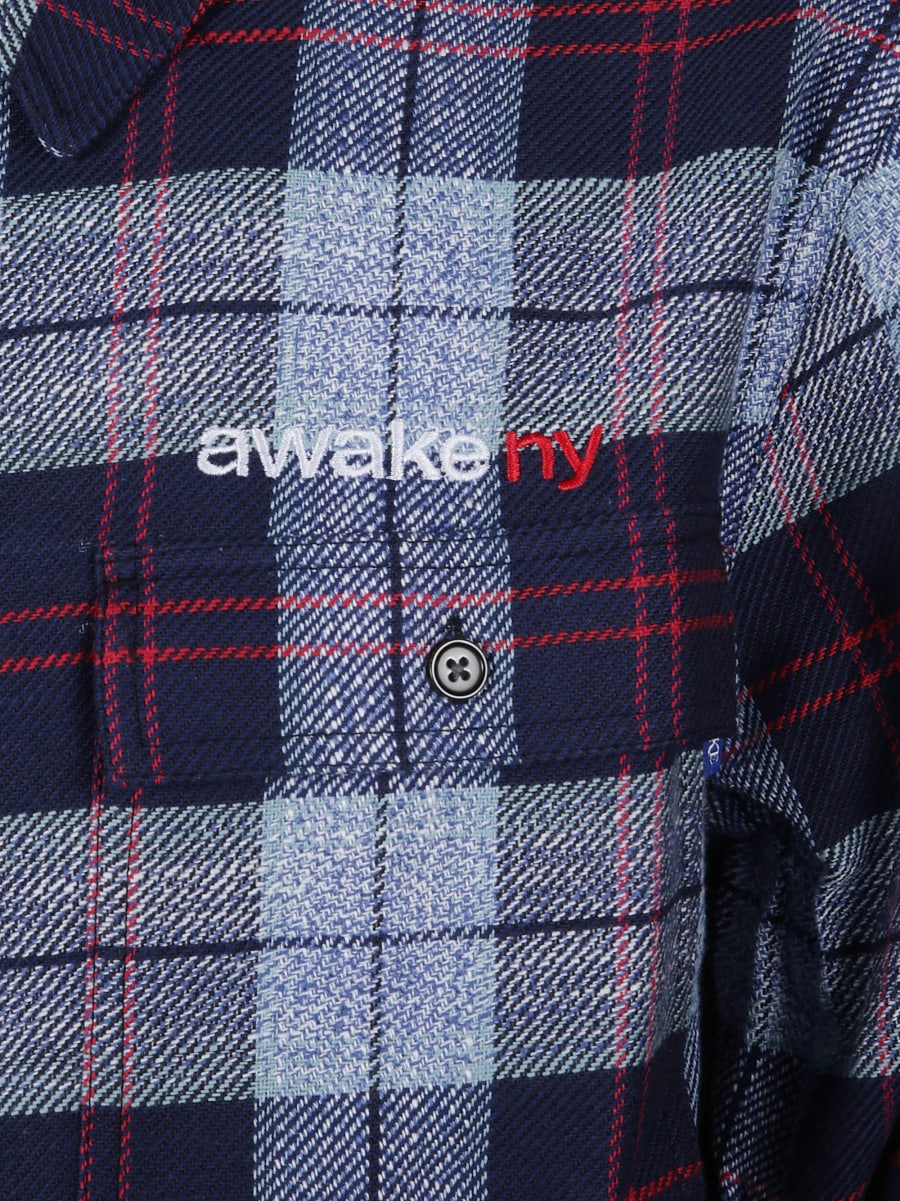 Awake ny Camicia Flanella con Zip, view 3