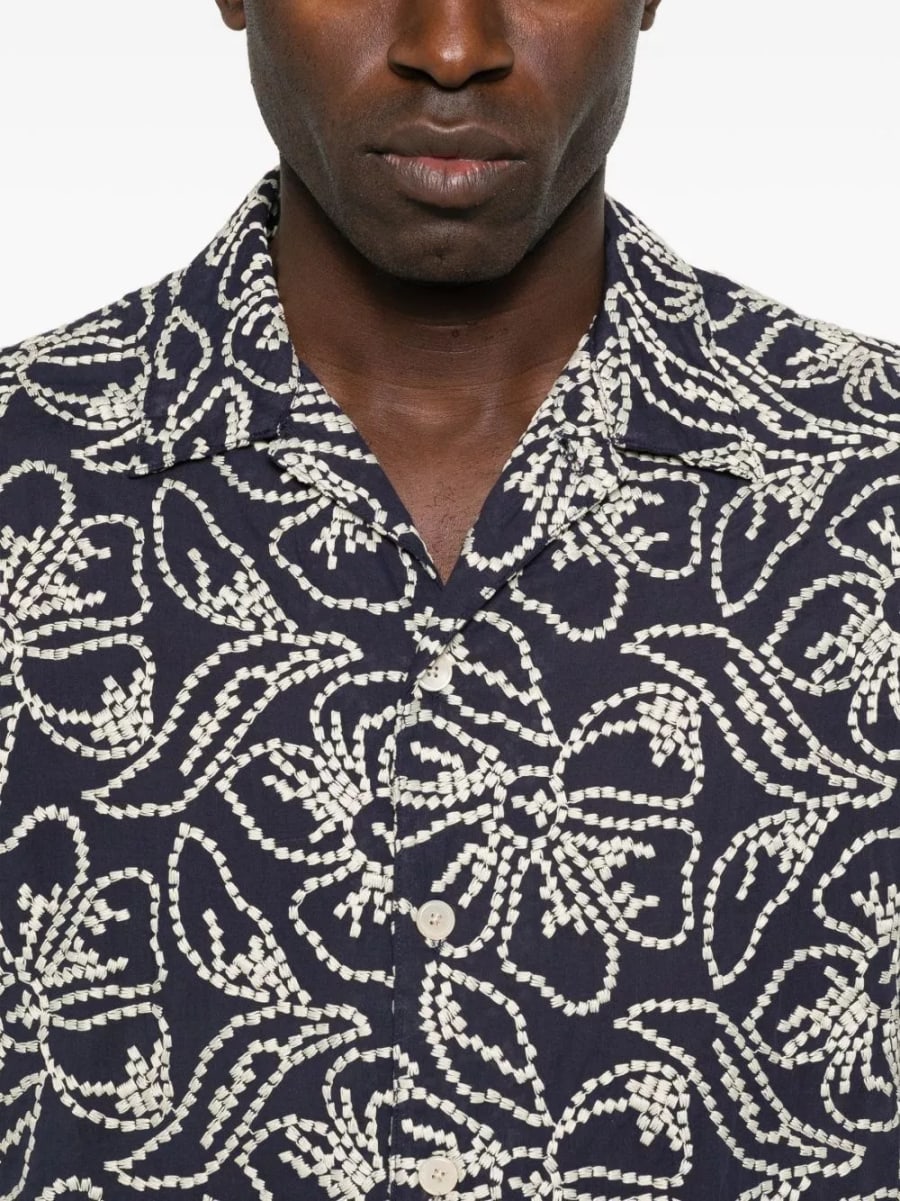 Ps paul smith Camicia in misto cotone stampata, view 2