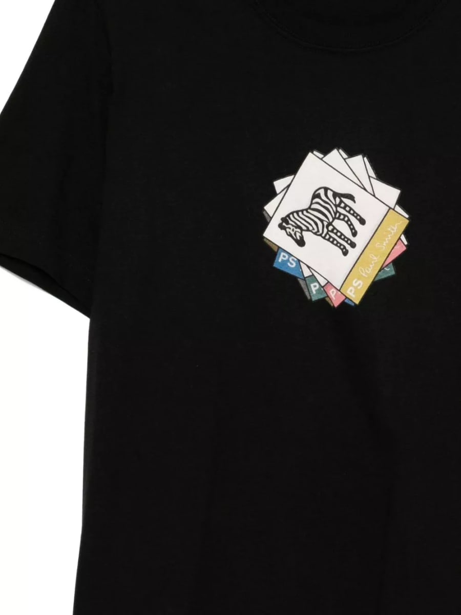 Ps paul smith T-shirt in cotone biologico Zebra, view 2