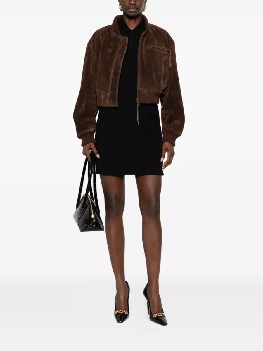 Saint Laurent Abito in cotone con polo, view 3