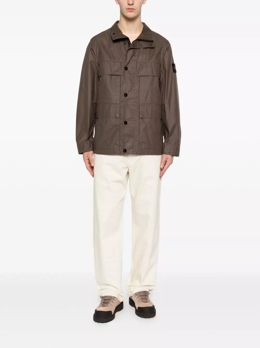 Stone Island Giacca in misto cotone, view 2