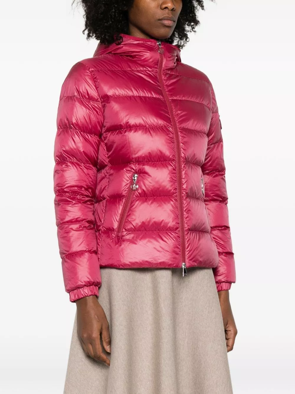 Moncler Giacca corta in piuma Glesse, view 2