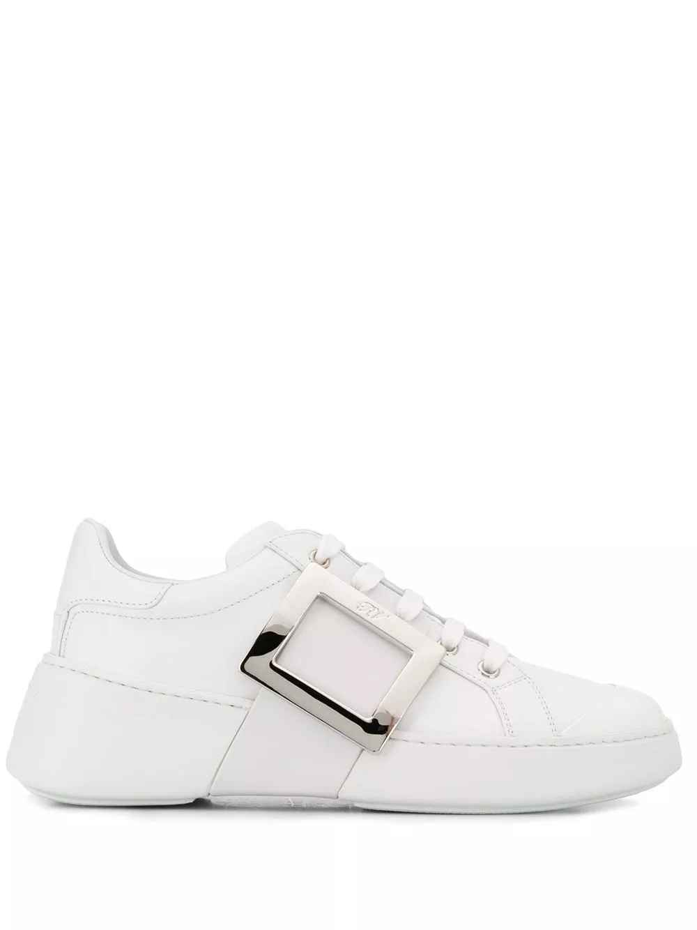 Roger Vivier Viv Skate leather sneakers