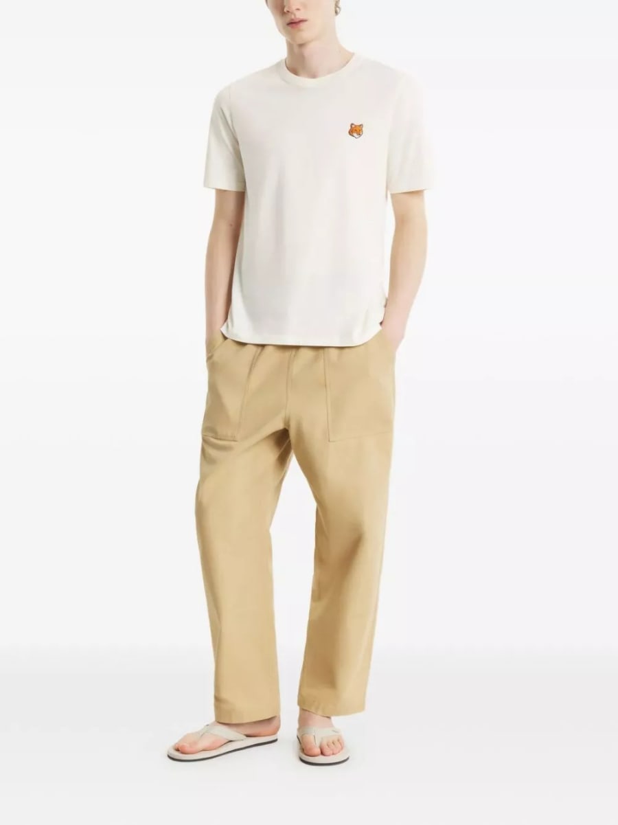 Maison kitsune' T-shirt in cotone Fox Head, view 3
