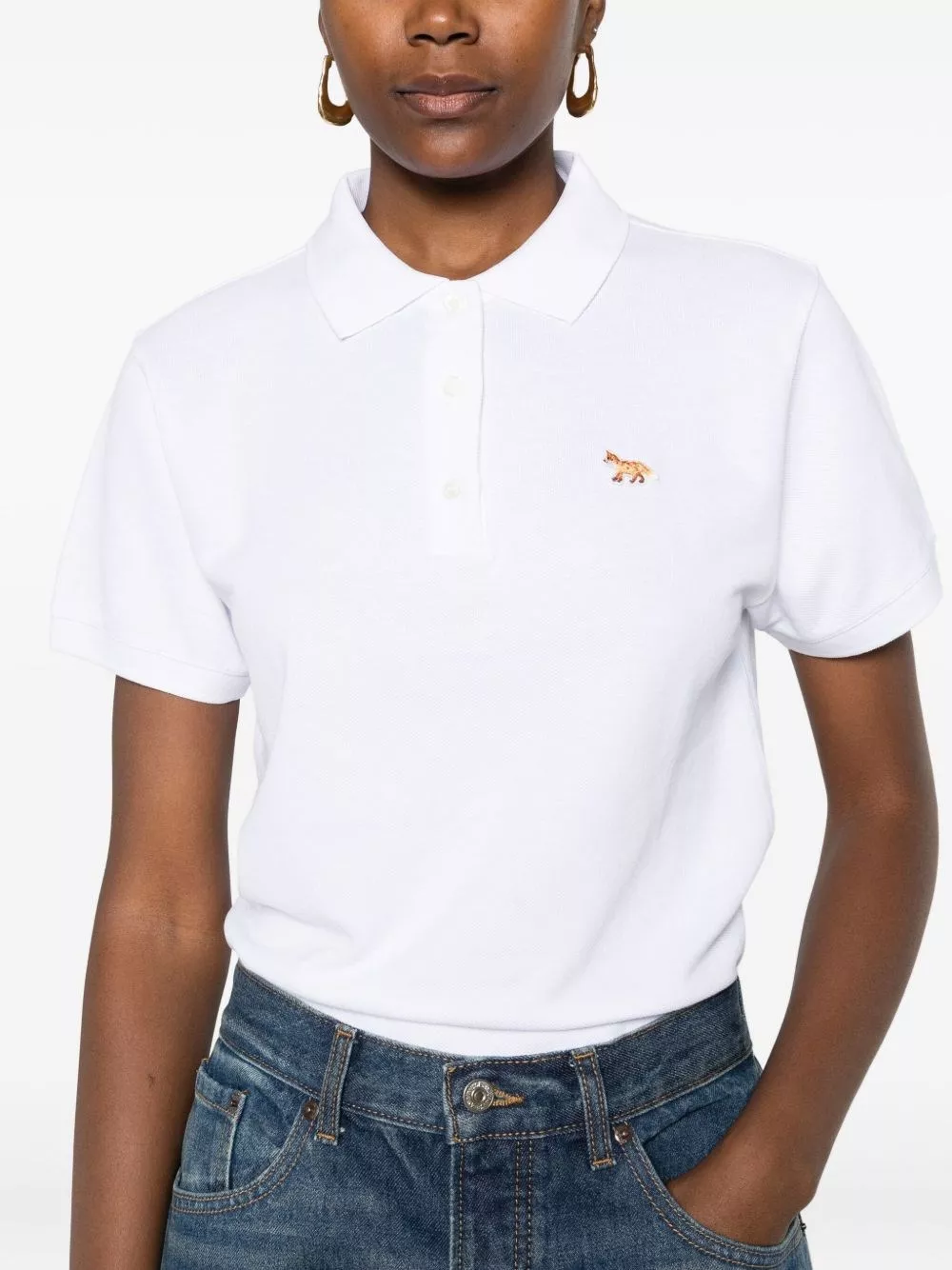 Maison kitsune' Baby Fox la polo, view 2