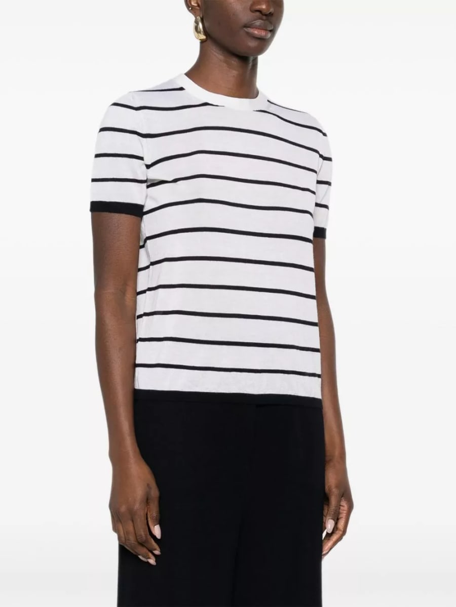 Max Mara T-shirt a righe, view 4