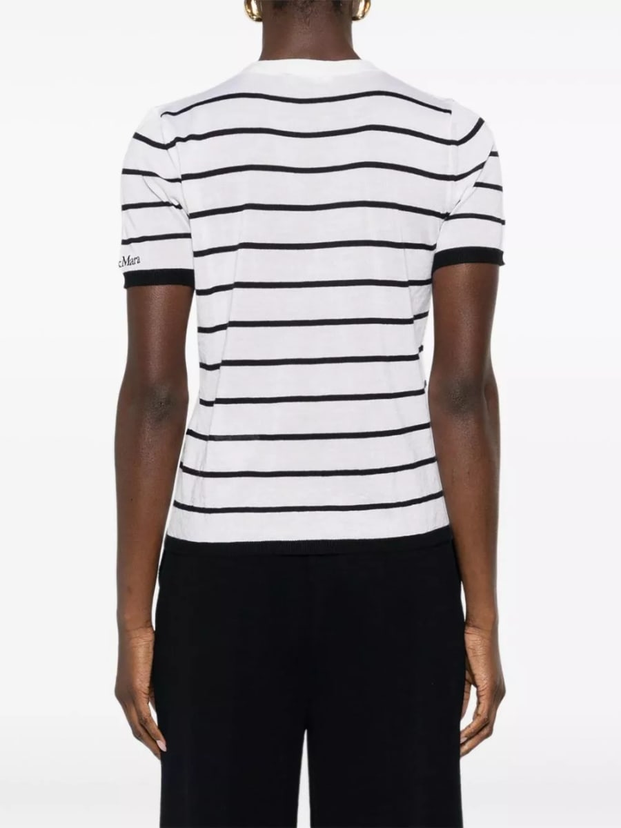 Max Mara T-shirt a righe, view 5
