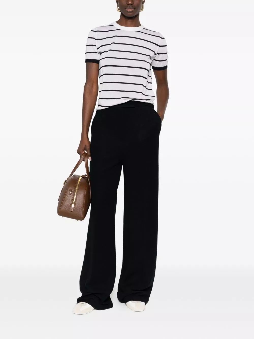 Max Mara T-shirt a righe, view 2