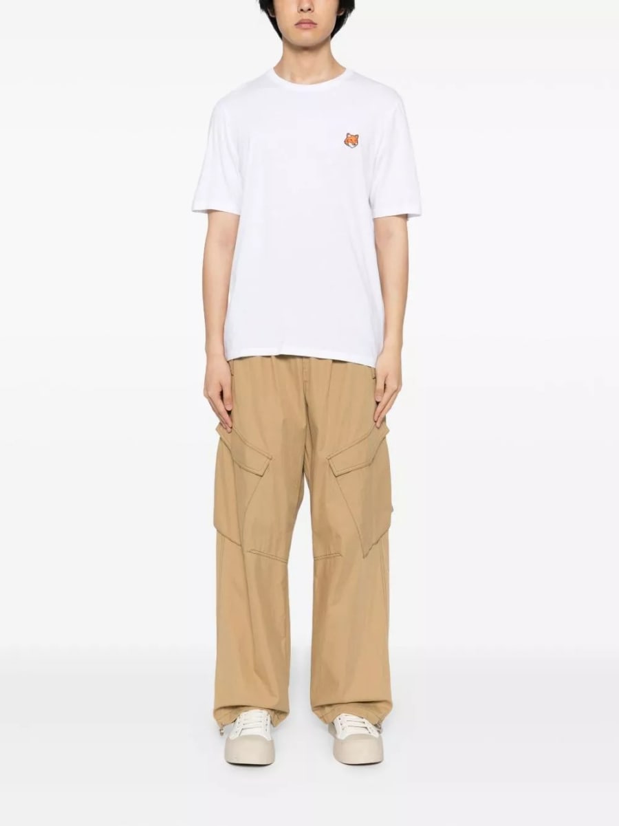 Maison kitsune' T-shirt in cotone Fox Head, view 3