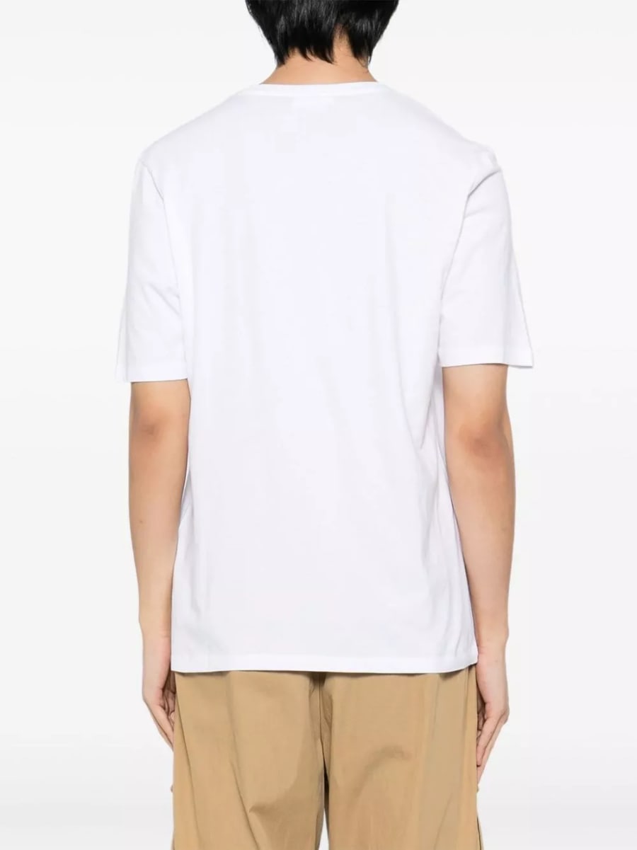 Maison kitsune' T-shirt in cotone Fox Head, view 4
