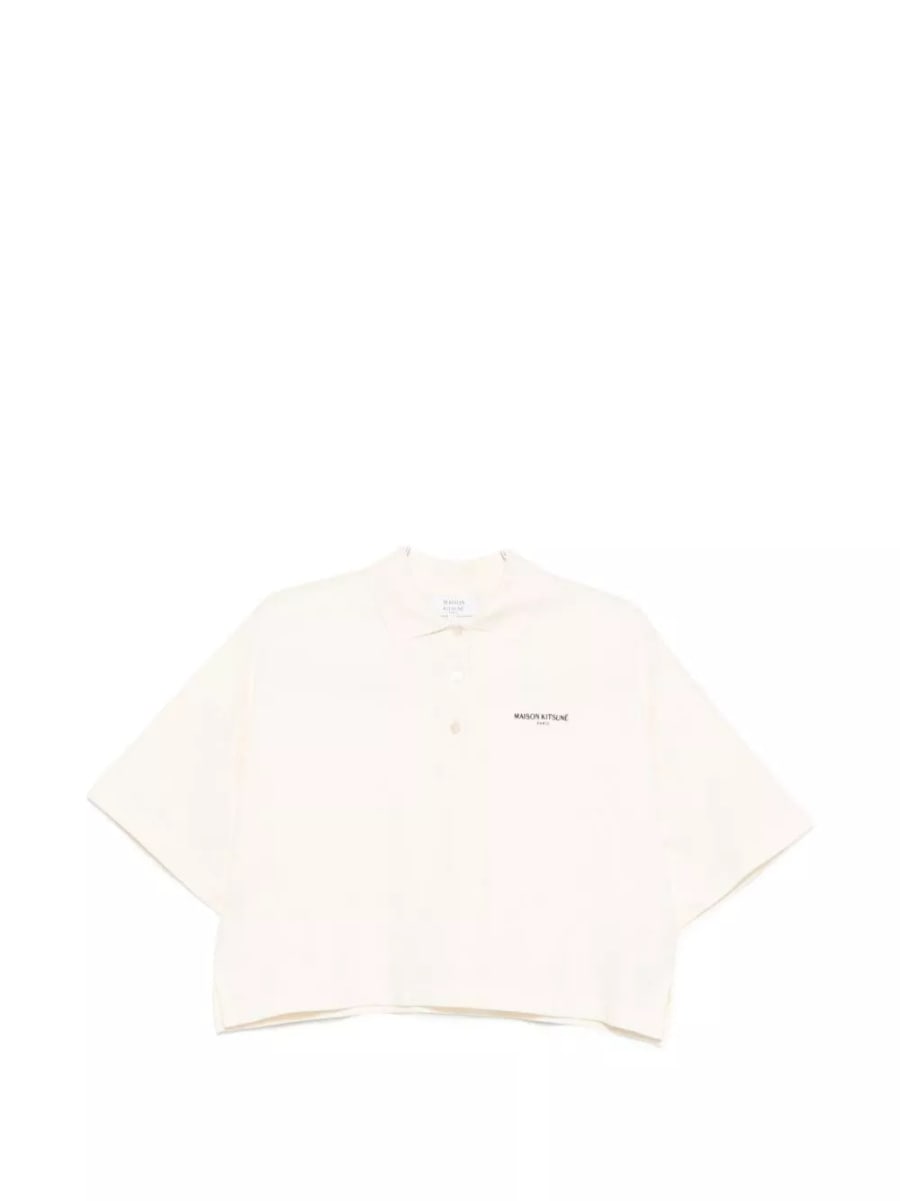 Maison kitsune' la polo in cotone oversize