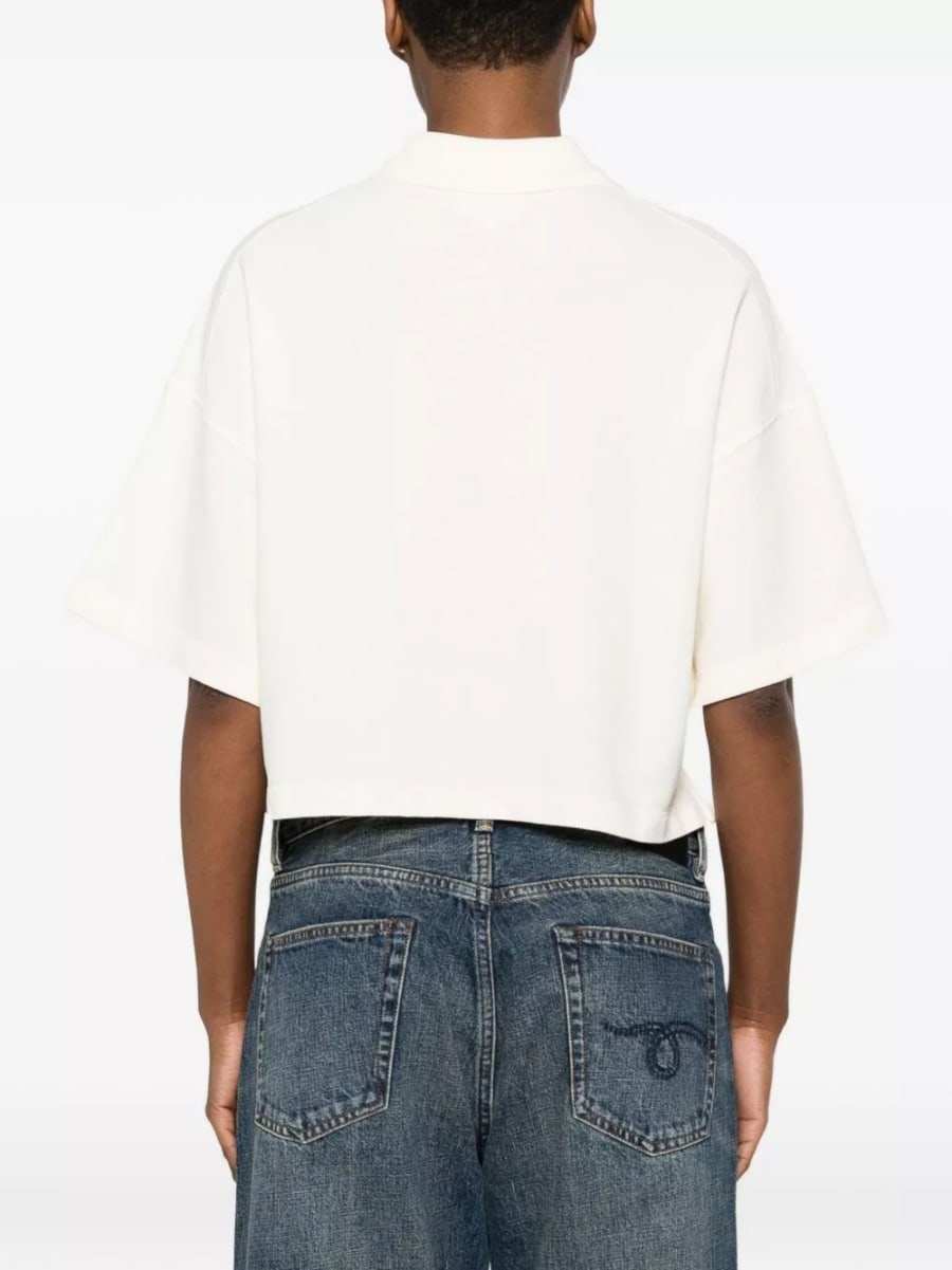 Maison kitsune' la polo in cotone oversize, view 2