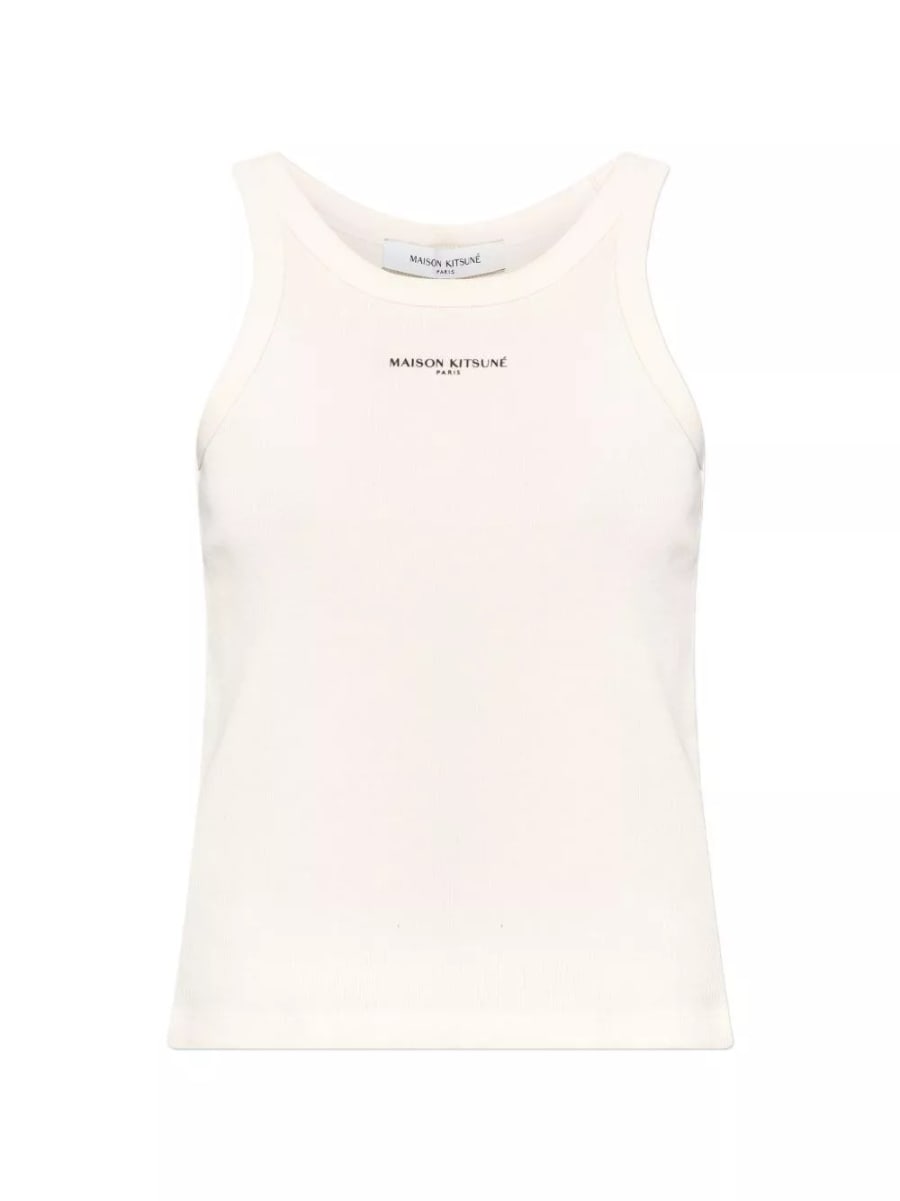 Maison kitsune' Top in cotone con logo