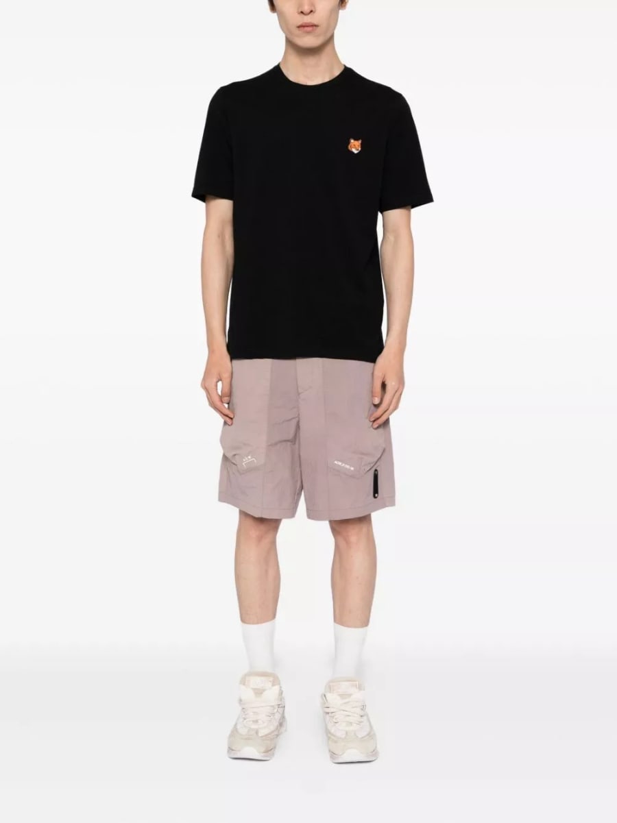 Maison kitsune' T-shirt in cotone Fox Head, view 4